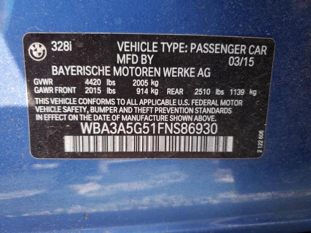 2015 BMW 328 I - WBA3A5G51FNS86930
