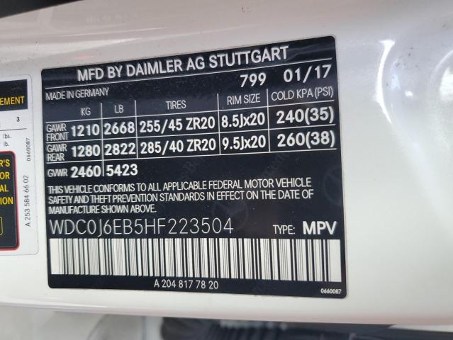 WDC0J6EB5HF223504 Mercedes-Benz Glc Coupe 43 4matic Amg