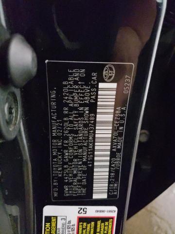 2021 TOYOTA CAMRY SE - 4T1G11AK0MU437489