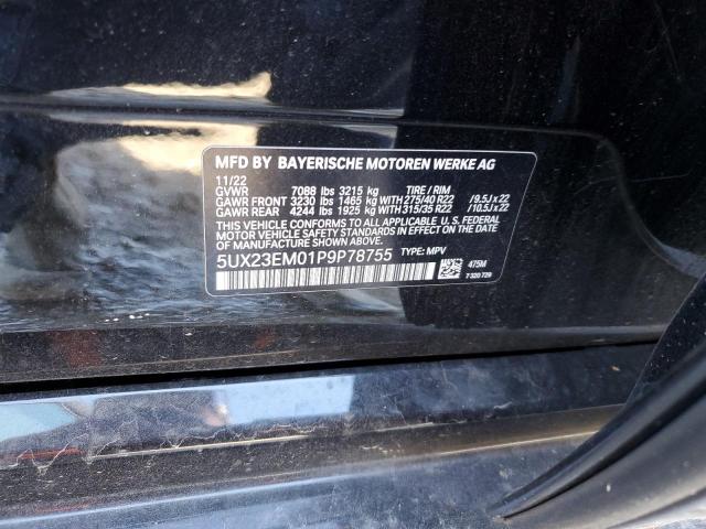 2023 BMW X7 XDRIVE4 - 5UX23EM01P9P78755