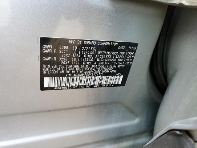 4S4WMAPD5K3434120 Subaru Ascent Limited