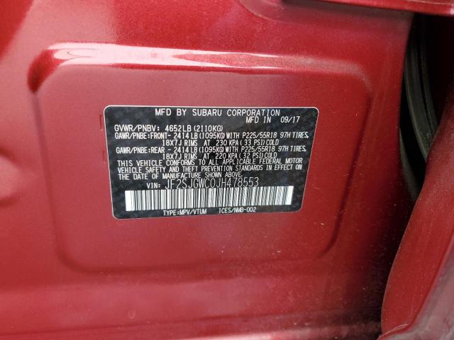 JF2SJGWC0JH478553 Subaru Forester 2.0xt Touring