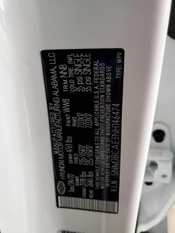 5NMJBCAE3NH146474 Hyundai TUCSON SEL