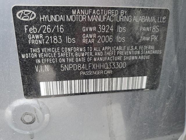 5NPD84LFXHH033300 Hyundai ELANTRA SE