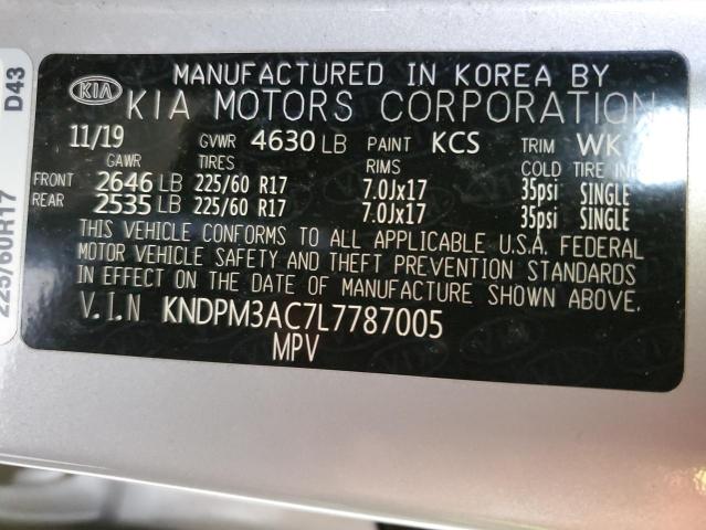KNDPM3AC7L7787005 KIA Sportage Lx