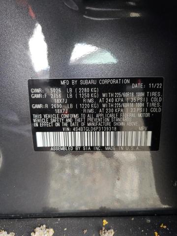 2023 SUBARU OUTBACK ON 4S4BTGLD6P3139318