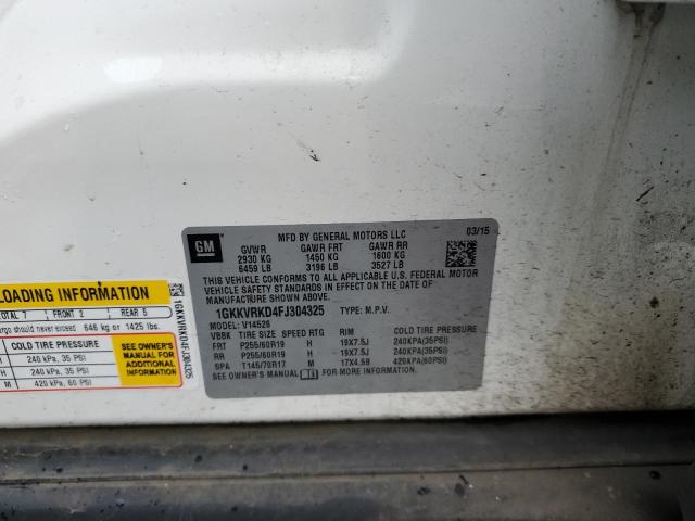 1GKKVRKD4FJ304325 GMC Acadia Slt-1