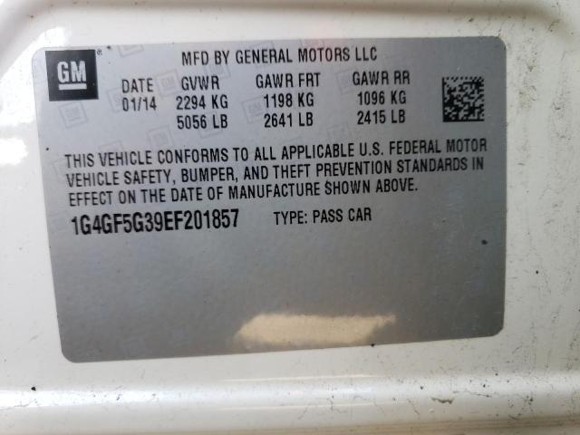 1G4GF5G39EF201857 Buick Lacrosse Touring