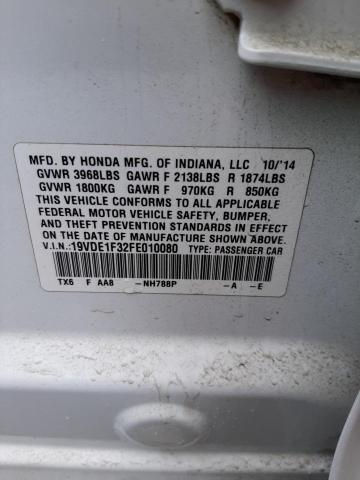 2015 ACURA ILX 20 - 19VDE1F32FE010080