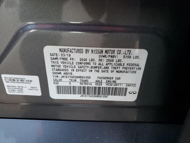 2019 INFINITI Q50 LUXE - JN1EV7AR2KM591055