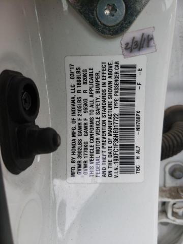 Honda CIVIC EX 2017 19XFC1F36HE017722 Image 12