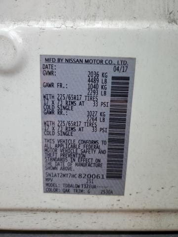 5N1AT2MT7HC820061 Nissan ROGUE S