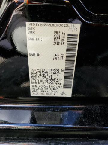 1N4BL4CV0PN349192 Nissan ALTIMA SR
