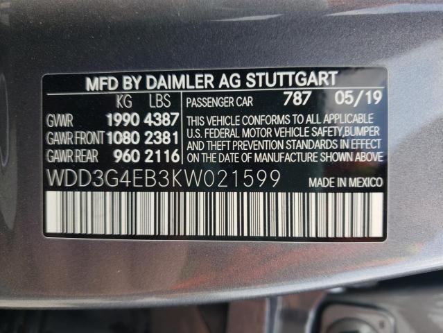 2019 MERCEDES-BENZ A 220 - WDD3G4EB3KW021599