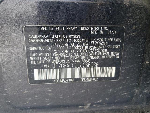 JF2GPACC0E8266036 Subaru Xv Crosstrek 2.0 Premium