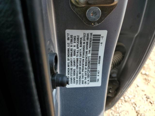 2017 HONDA CIVIC LX 19XFC2F53HE062771