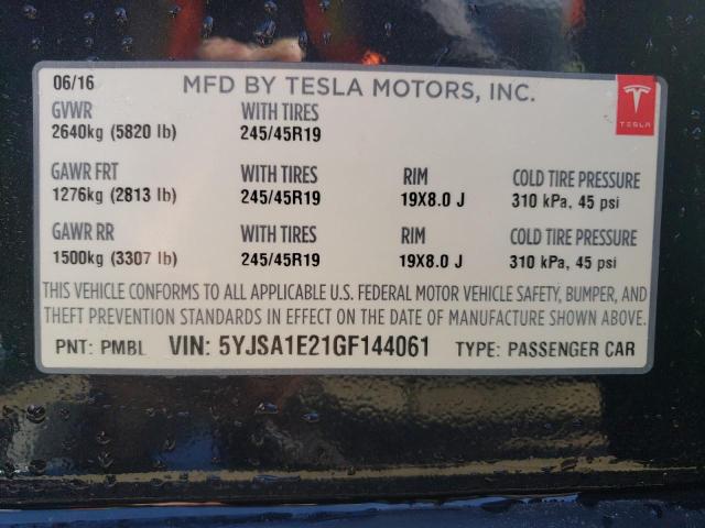 5YJSA1E21GF144061 Tesla MODEL S
