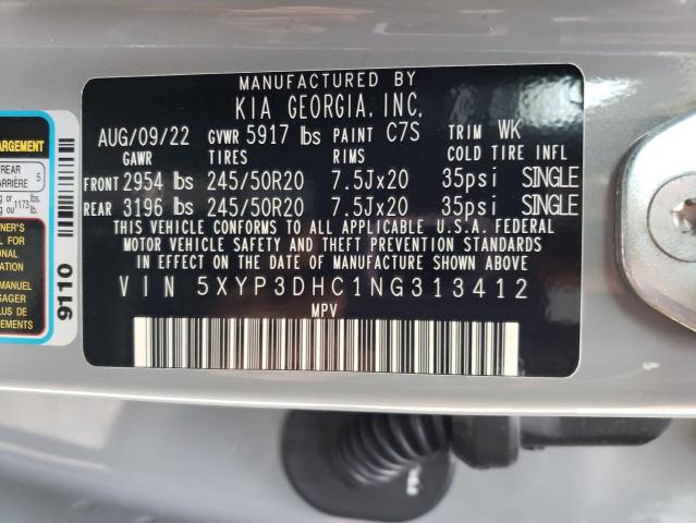 5XYP3DHC1NG313412 KIA Telluride Ex