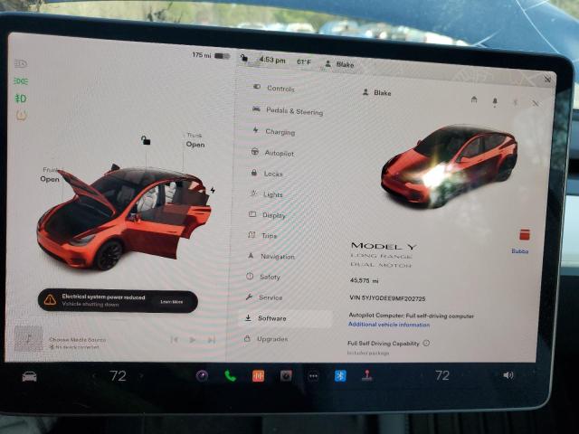 5YJYGDEE9MF202725 Tesla Model Y