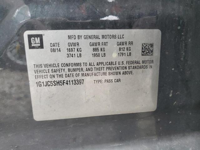 2015 CHEVROLET SONIC LT - 1G1JC5SH5F4113397