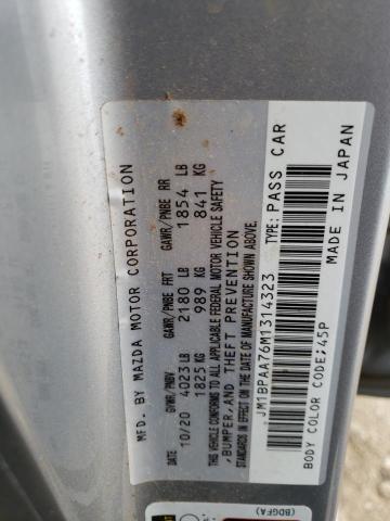 2021 MAZDA 3 - JM1BPAA76M1314323