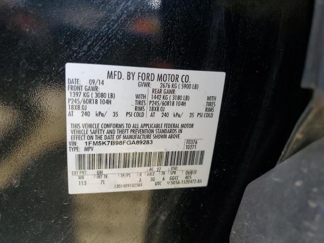 2015 FORD EXPLORER 1FM5K7B98FGA89283