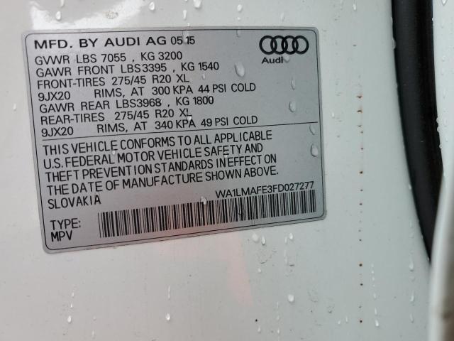 2015 AUDI Q7 TDI PRE - WA1LMAFE3FD027277