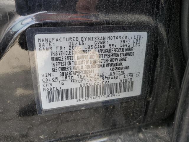 3N1AB7AP9FY302441 Nissan SENTRA S