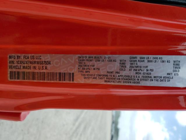 1C4HJXEN6MW687534 Jeep Wrangler Unlimited Sahara