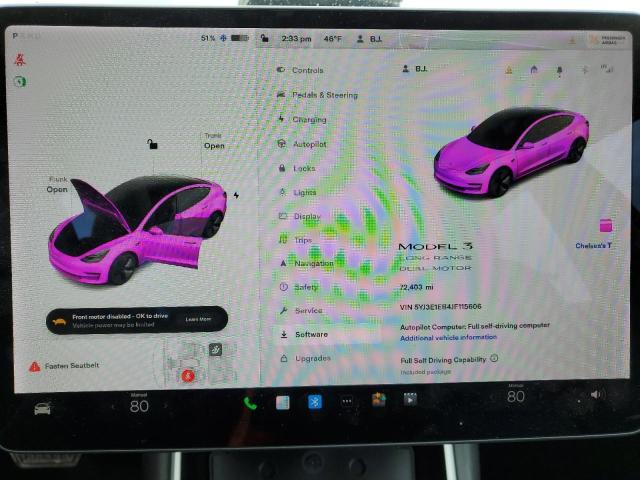 5YJ3E1EB4JF115606 Tesla MODEL 3