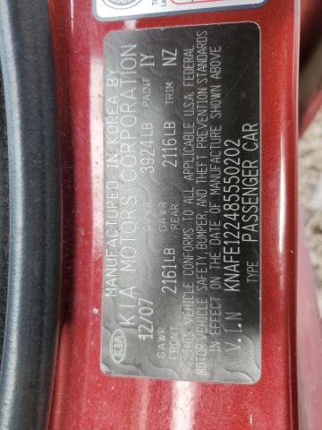 KNAFE122485550202 KIA SPECTRA EX