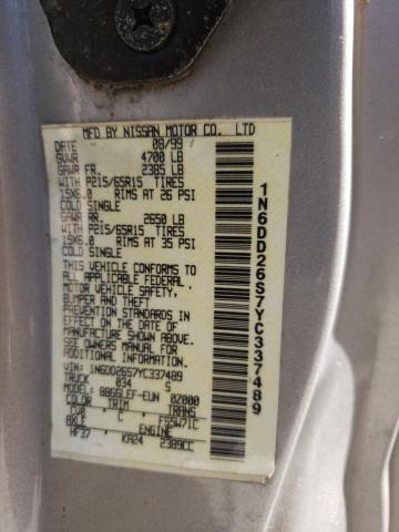 1N6DD26S7YC337489 Nissan Frontier King Cab Xe