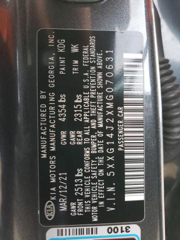 5XXG14J2XMG070631 KIA K5 LXS