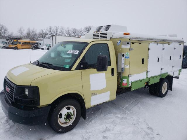 Salvage trucks for sale at Avon, MN auction: 2015 GMC Savana Cutaway G4500