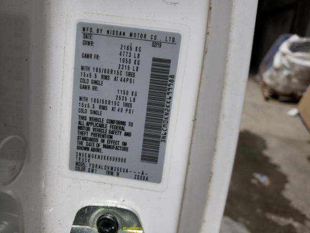 2019 NISSAN NV200 2.5S - 3N6CM0KN2KK699988