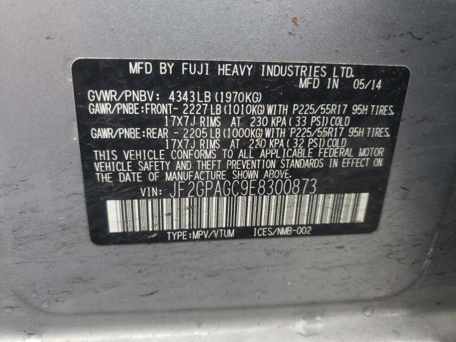 JF2GPAGC9E8300873 Subaru Xv Crosstrek 2.0 Limited