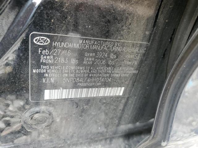 5NPD84LF4HH034104 Hyundai ELANTRA SE