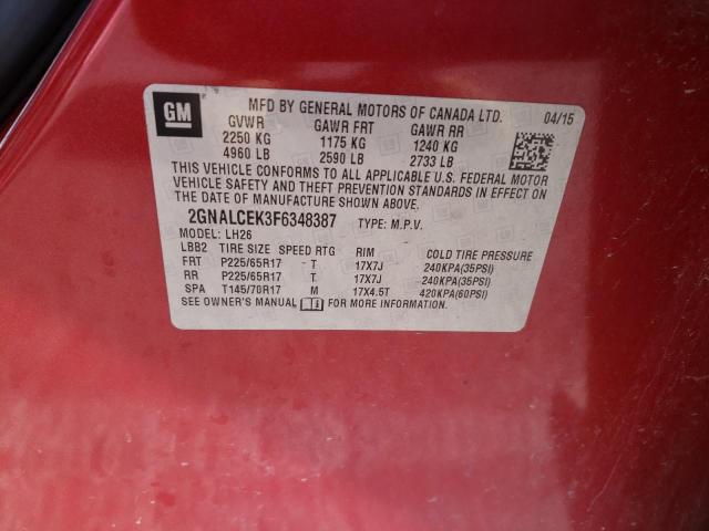 2GNALCEK3F6348387 Chevrolet Equinox