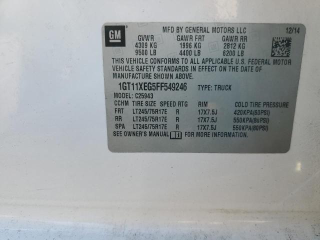 2015 GMC SIERRA C25 1GT11XEG5FF549246