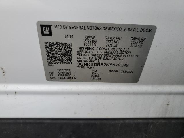 2019 CHEVROLET BLAZER 3LT - 3GNKBDRS7KS579196