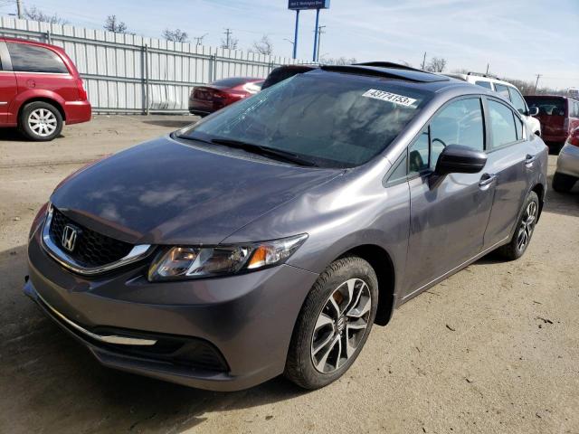 Salvage cars for sale from Copart Fort Wayne, IN: 2015 Honda Civic EX