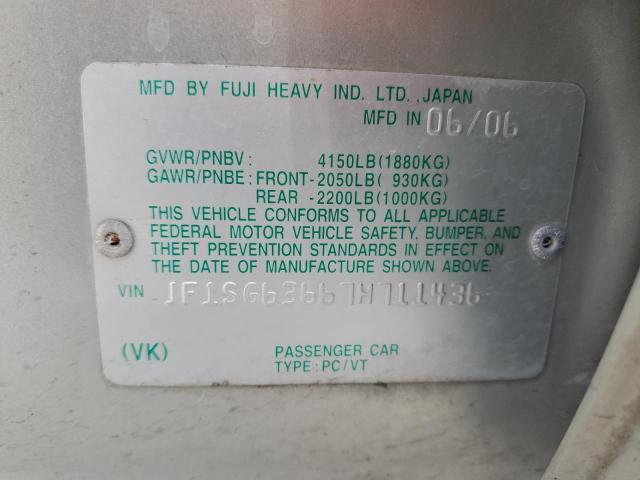 JF1SG63667H711436 Subaru Forester 2.5x