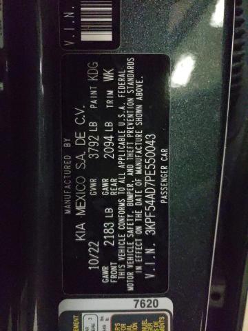 3KPF54AD7PE550043 KIA Forte Gt Line