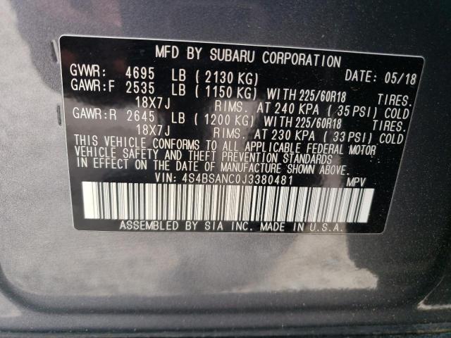 4S4BSANC0J3380481 Subaru Outback