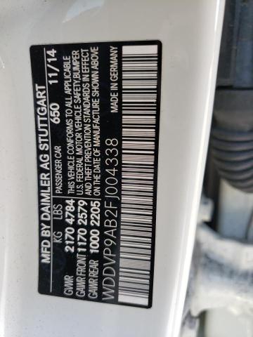 2015 MERCEDES-BENZ B ELECTRIC - WDDVP9AB2FJ004338