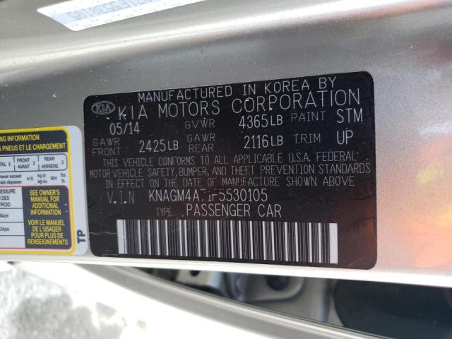 KNAGM4A71F5530105 KIA Optima Lx