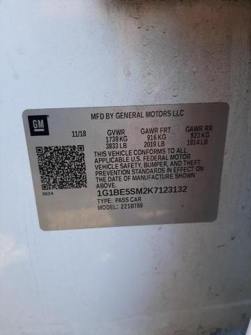 2019 CHEVROLET CRUZE LT - 1G1BE5SM2K7123132
