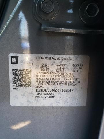 2019 CHEVROLET CRUZE LT 1G1BE5SM2K7105147