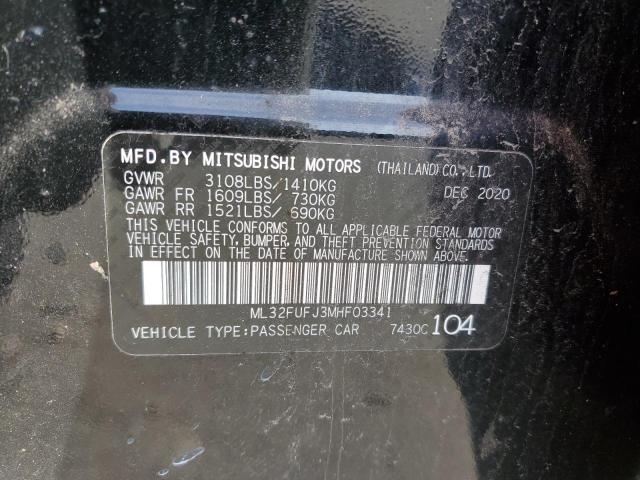 2021 MITSUBISHI MIRAGE G4 ML32FUFJ3MHF03341