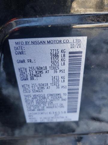 5N1DR2CM7LC636558 Nissan Pathfinder Sl